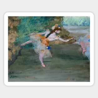 Dancer Onstage by Edgar Degas Magnet